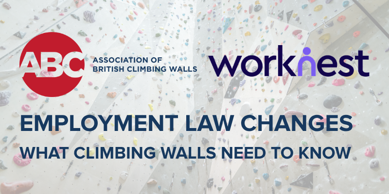 ABC logo and Worknest logo above text that reads: "Employment Law Changes: What you need to know"